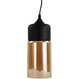 LUXULA 1-flg. Ø 13 cm zylinderförmig schwarz Glas