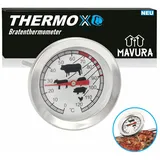 MAVURA Bratenthermometer THERMOX Analoges Fleisch- & Braten-Thermometer Backofenthermometer, Fleischthermometer Grillthermometer Fleischnadel Rostfreier Edelstahl