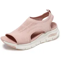 SKECHERS Arch Fit – City Catch Damen-Strick Sandale, Blush Knit, 39 EU