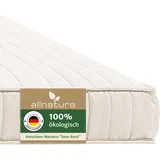 allnatura Naturlatex-Matratze Sana-Basic - 90x200 cm, Firm (H4), Höhe: 14 cm - 5-Zonen-Stützsystem mit integrierter Schulterabsenkung - In Deutschland hergestellt mit 100% Naturkautschuk