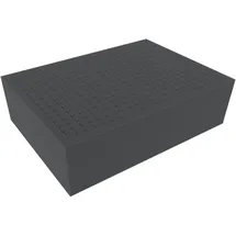 VARIA Group Feldherr 360 mm x 260 mm x 100 mm Rasterschaumstoffeinlage/Würfelschaumstoff - Rasterweite 15 mm