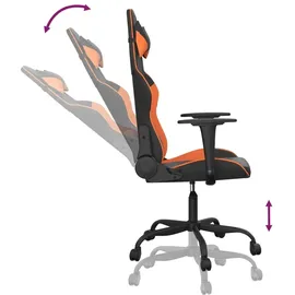 vidaXL Gaming-Stuhl Kunstleder Orange