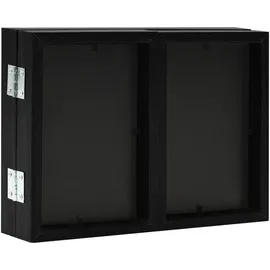 vidaXL Dreifach-Bilderrahmen Collage Schwarz 22x15 cm+2x(10x15 cm)