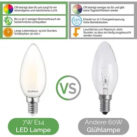 Lumiled LED-Lampe B35 E14 7 W 3000K warmweiß 6 St.
