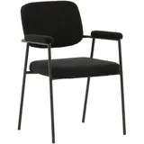 Livetastic Stuhl-Set, Schwarz, Metall, Textil, Füllung: Schaumstoff, zylindrisch, 58x90x61 cm, Esszimmer, Stühle, Esszimmerstühle, Esszimmerstühle-Set