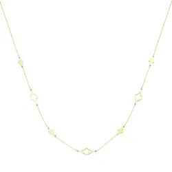 Luigi Merano Collier mit Zwischenteilen, Gold 375 45 cm Damen 