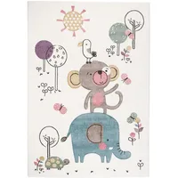 Pergamon Kinder, Teppich Maui Kids Lustige Tiere Bunt Creme,