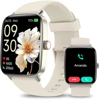 Smartwatch Damen, 1.85" Smart Watch mit Telefonfunktion, Fitnessuhr Damen mit Pulsuhr Schlafmonitor SpO2, 110 Sportmodi Fitness Tracker, IP68 Wasserdicht Schrittzähler Sportuhr für Samsung/iOS/Android