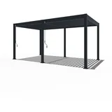PergoLine Pergola, Anthrazit, Metall, 4000x255x3000 cm, Sonnen- & Sichtschutz, Pavillons & Pergolas, Pergolas