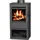 VICTORIA Parma mit Holzfach 5 kW Schwarz