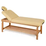 Habys Alexa Behandlungsliege Massageliege Massagetisch, Massagebank, Verstellbar, Holz, 185 cm - Beige