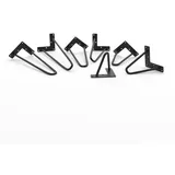 HEVVA Möbelfuß Möbelfüße - NEAPEL - Möbelbeine, Kommodenbeine Metall, Möbelkufen, (1-St) schwarz 15 cm