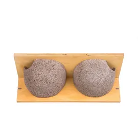 BigDean 3 Stück Schwalbennistkasten Doppelnest Schwalbennest Mehlschwalbennest Nistkasten Nisthilfe Schwalben Holzbeton