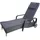 hegele Cesena Relaxliege 197 x 71 x 108 cm grau/anthrazit inkl. Rollen