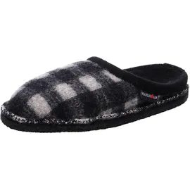 HAFLINGER Flair Plaid Pantoffeln Weiß 43
