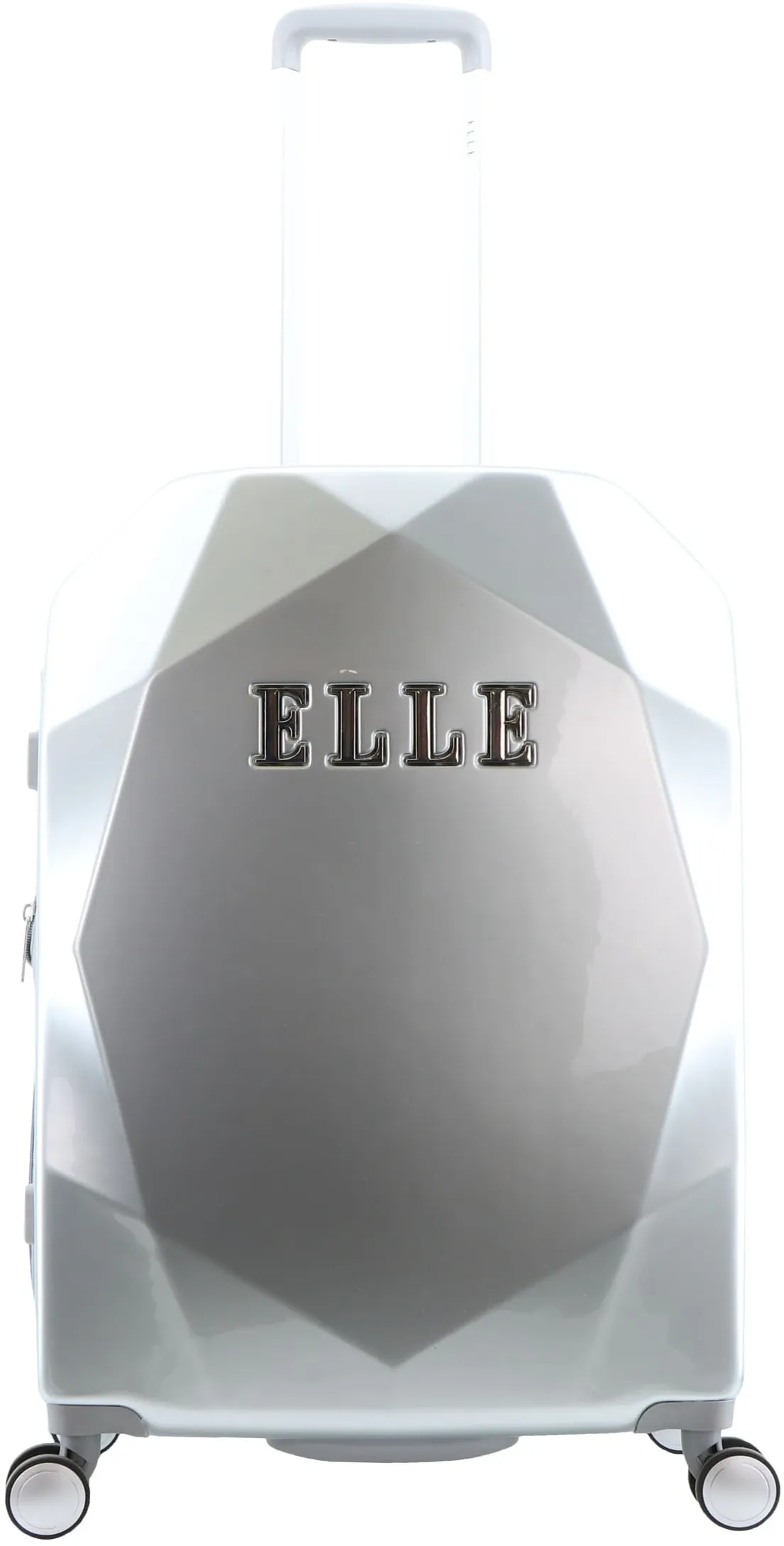 Koffer ELLE "ELLE" Gr. B/H/T: 3.5 cm x 67 cm x 28 cm, silberfarben Koffer Trolleys mit vollständig gefüttertem Innenraum