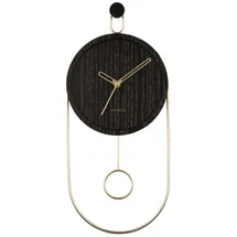 Karlsson Wanduhr schwarz | Gr.: onesize