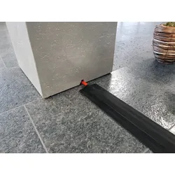 Gardenforma Schwellenprofil für Gasleitung bis D = 1,5cm schwarz