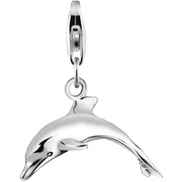 Nenalina Charm Anhänger Delfin Maritim Kettenanhänger 925 Silber
