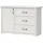 OTTO home Kombikommode Evergreen 131 x 88 x 48 cm Elfenbeinfarben Weiß