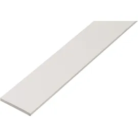 GAH Alberts Flachstange PVC weiß 40 x 3 mm 2 m