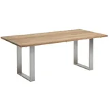 Niehoff Noah Tisch Profilkufe Edelstahl Profilkufe/Teak 160x95 cm Teak recycled