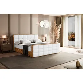 altdecor Boxbett 140 x 200 cm H3 Weiß