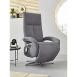 sit&more TV-Sessel SIT & MORE "Tycoon mit Kopfteilverstellung und 360 Drehfunktion", grau, B:74cm H:112cm T:82cm, 90%Polyester, 10%Polyamid, Sessel, wahlweise manuell oder elektrischer Funktion, auch mit Akku (kabellos)