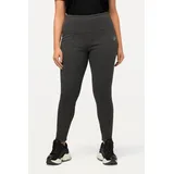 Ulla Popken Leggings Übergrößen High Waist Grau 50/52