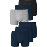 SCHIESSER Retro Boxer unifarben S 6er Pack