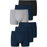 SCHIESSER Retro Boxer unifarben S 6er Pack