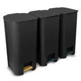 Practic Mülltrennsystem 40 l Grau/Schwarz