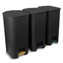 Practic Mülltrennsystem 40 l Grau/Schwarz