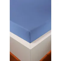 Bellana jersey Royal jersey Spannbetttuch Blau, 180-200 x 200-220