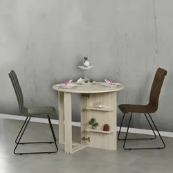 Skye Decor, Middle- Middle CMY, eichenfarbig, Couchtische, 77x90x45 cm, 100% Melaminbeschichtete Partikelplatte
