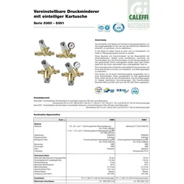 CALEFFI Druckminderer 1/2"