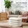 Blumtal Sitzhocker mit Stauraum Bouclé 42 x 42,5 x 76 cm Beige