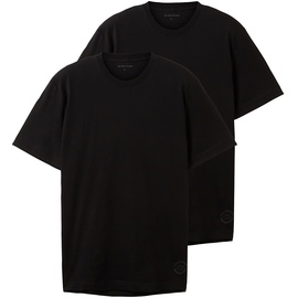 TOM TAILOR T-Shirt mit Rundhals-Ausschnitt aus Baumwolle, 29999-Black, S