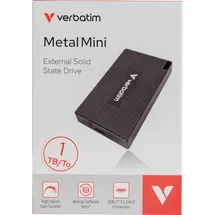 Verbatim Metal Mini SSD 1 TB USB-C 3.2 schwarz 32031