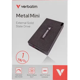 Verbatim Metal Mini SSD 1 TB USB-C 3.2 schwarz 32031