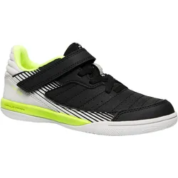 Kinder Fussball Hallenschuhe Futsal - Eskudo 500 schwarz/gelb, grau|schwarz, 33