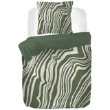 Kayori Bettwäsche "Kaneda", grün, B/L: 155cm x 220cm, 1 Stk., 1 Stk., Renforcé (Bio-Baumwolle), B/L: 80cm x 80cm, 2 Stk., Renforcé (Bio-Baumwolle), Obermaterial: 100% Baumwolle, Bettwäsche, Bettwäsche, 100% reiner Bio-Baumwolle