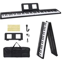 vidaXL 88Tasten Klavier Elektrisches Keyboard mit Notenständer Faltbar
