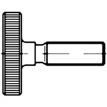 TOOLCRAFT Rändelschrauben M10 30 mm 10 Stück