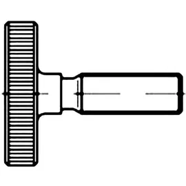 TOOLCRAFT Rändelschrauben M10 30 mm 10 Stück