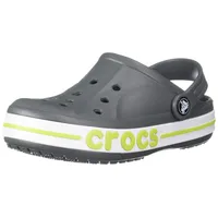 Crocs Bayaband Clog K Holzschuh, Slate Grey/Lime Punch, 32-33 EU - 32/33 EU