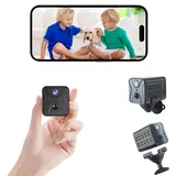 javiscam Mini Kamera,2K Kamera überwachung innen,Überwachungskamera innen,Mini Kamera Live Übertragung Handy APP,Lange Standby WiFi Kamera,mit Bewegungsmelder und Nachtsicht für Startseite Büro Sicherheit