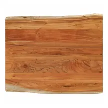 vidaXL Tischplatte 90x80x3,8 cm Rechteckig Massivholz Akazie Baumkante