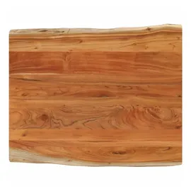 vidaXL Tischplatte 90x80x3,8 cm Rechteckig Massivholz Akazie Baumkante