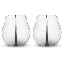 Georg Jensen - Cafu Teelichthalter Edelstahl (2er-Set)